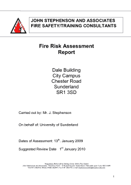 Free Download PDF Books, Fire Risk Assessment Report Template