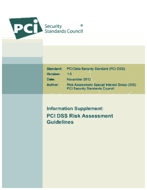 Free Download PDF Books, PCI DSS Risk Assessment Guidelines Template