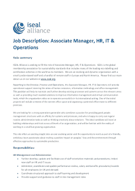 Free Download PDF Books, IT Project Associate Manager Job Description Template