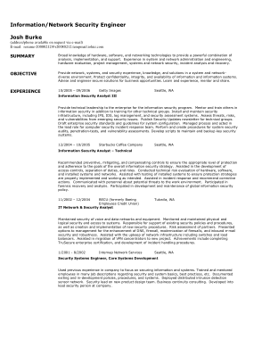 Free Download PDF Books, Information and  Security Engineer Job Description Template