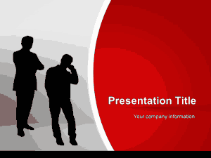 Free Download PDF Books, Red Business PowerPoint Template