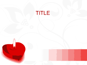 Free Download PDF Books, Candle of Love PowerPoint Template