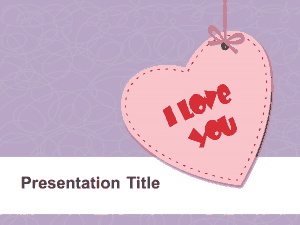 Free Download PDF Books, I Love You PowerPoint Template