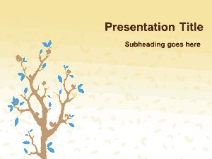 Free Download PDF Books, Cartoon Tree PowerPoint Template