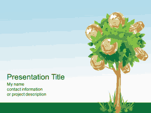 Free Download PDF Books, Money Tree PowerPoint Template