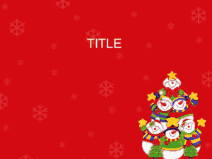 Free Download PDF Books, Snowman Tree PowerPoint Template