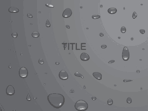 Free Download PDF Books, Water Drops PowerPoint Template