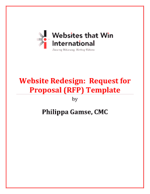 Free Download PDF Books, RFP Website Redesign Proposal Template