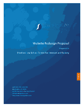 Free Download PDF Books, Website Redesign Proposal Template