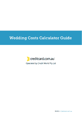 Free Download PDF Books, Wedding Cost Calculator Guide Budget Template