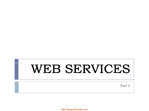 Web Services Technology &#8211; Asp.Net Lecture 11