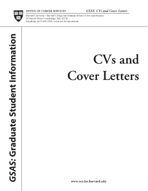 Free Download PDF Books, GSAS CVs and Cover Letters Template