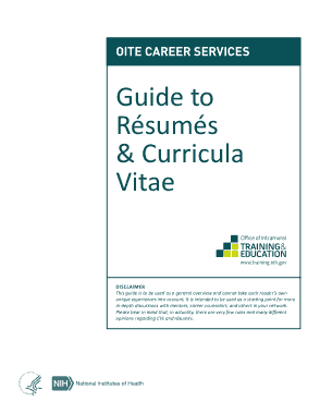 Free Download PDF Books, Guide To Resumes and Curricula Vitae Template
