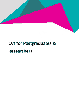 Free Download PDF Books, Posrgraduates and Research CV Example Template