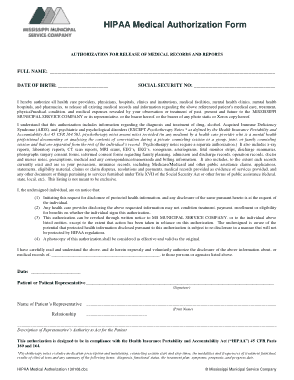 Free Download PDF Books, HIPAA Medical Authorization Release Form Template