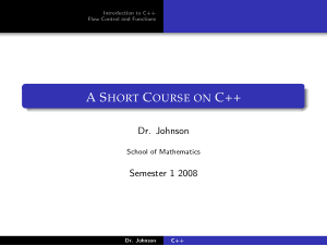 Free Download PDF Books, A Short Course On C++