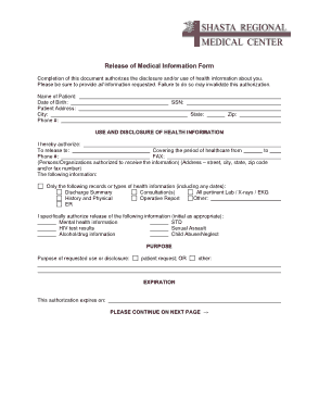 Free Download PDF Books, Release of Medical Information Form Pdf Template