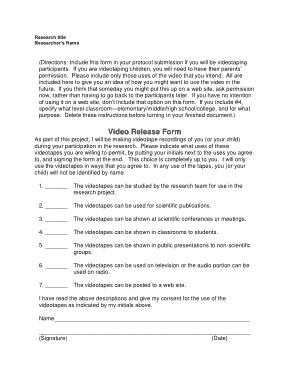 Free Download PDF Books, Video Release Form for Students Template