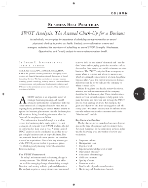 Free Download PDF Books, Business Plan SWOT Analysis Template