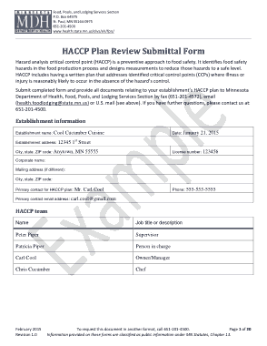 Free Download PDF Books, Canning Sample Haccp Plan Form Template