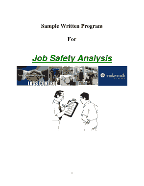 Free Download PDF Books, Construction Job Safety Analysis Template
