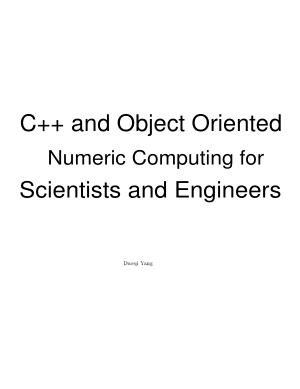 Free Download PDF Books, C++ And Object Oriented Numeric Computing For Scientists And Engineers