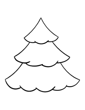 Free Download PDF Books, Christmas Tree Color Free Coloring Template