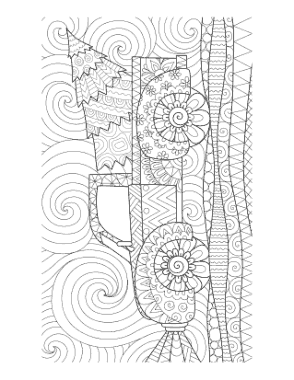 Free Download PDF Books, Christmas Tree Tree In Truck Detailed Drawing For Adults Free Coloring Template