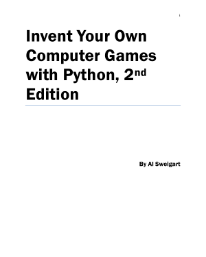 Invent Your Own Computer Games With Python 2nd Edition