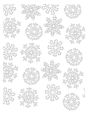 Free Download PDF Books, Christmas For Adults Snowflakes Winter Coloring Templat