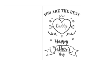 Free Download PDF Books, Best Daddy Fathers Day Cards Template