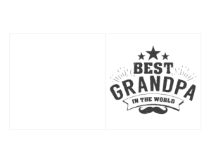 Free Download PDF Books, Best Grandpa Bw Fathers Day Cards Template