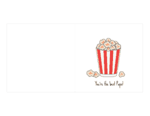 Free Download PDF Books, Best Pops Popcorn Fathers Day Cards Template