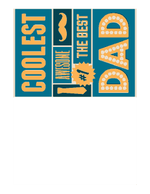 Free Download PDF Books, Coolest Best Dad Poster Fathers Day Cards Template