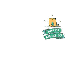Free Download PDF Books, Cute Cat Fathers Day Cards Template