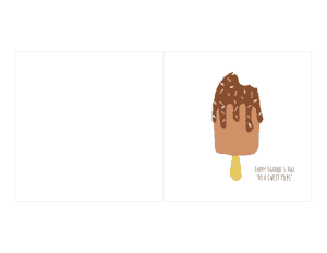 Free Download PDF Books, Sweet Pops Icecream Fathers Day Cards Template