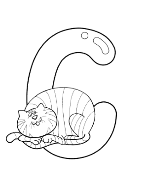 Free Download PDF Books, C Is For Cat Coloring Template