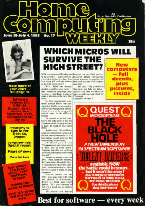 Home Computing Weekly Technology Magazine 017
