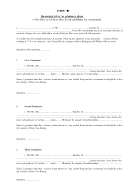 Free Download PDF Books, Job Applicant Guarantee Letter Template