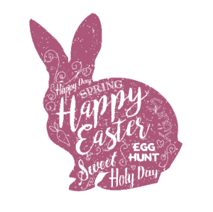 Free Download PDF Books, Easter Cards Word Art Bunny Template