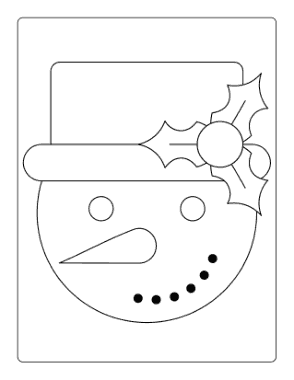 Free Download PDF Books, Snowman Face Mask Template