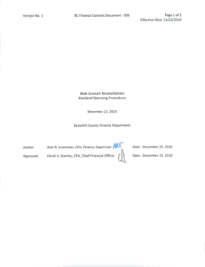 Free Download PDF Books, Bank Reconciliation Format SOP Template