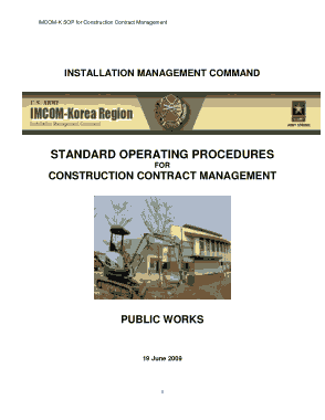 Free Download PDF Books, Construction Company SOP Template