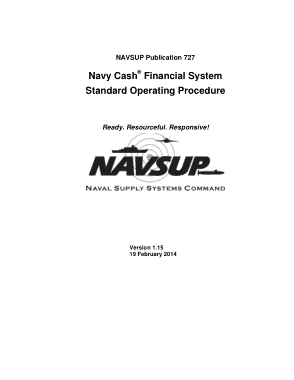 Free Download PDF Books, Navy Cash Sample SOP Template