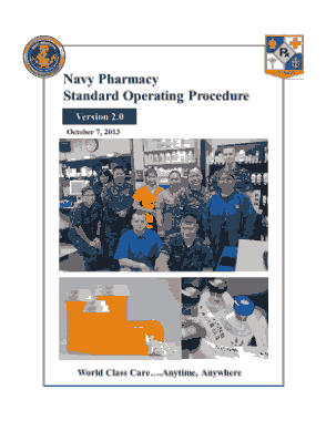 Free Download PDF Books, Navy Pharmacy SOP Template