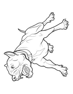 Free Download PDF Books, Fierce Barking Dog Dog Coloring Template
