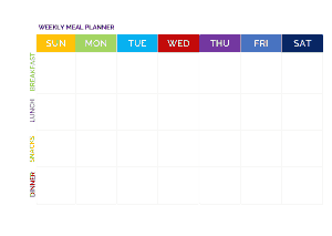 Free Download PDF Books, Weekly Meal Schedule Template