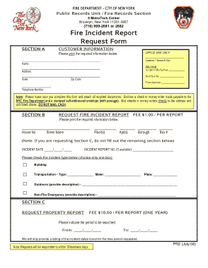 Free Download PDF Books, Fire Department Incident Report Request Form Template