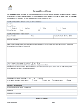 Free Download PDF Books, Free Blank Incident Report Form Template