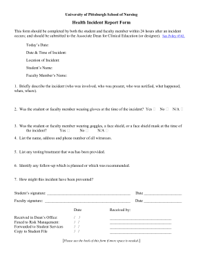 Free Download PDF Books, Health Incident Report Form Template